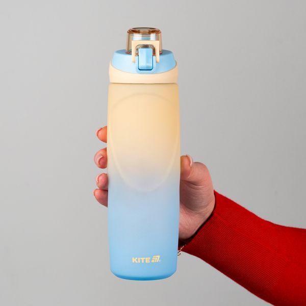 Пляшечка для води 760 мл бежево-синя Kite K26-1200-1 фото