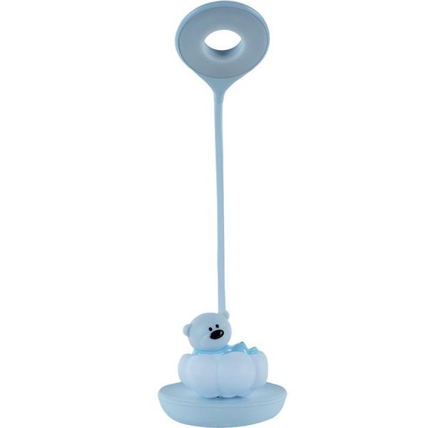 Настільна лампа LED з акумулятором Cloudy Bear блакитний Kite K24-493-2-3 фото