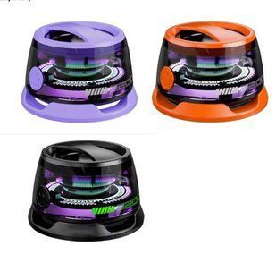 Колонка Bluetooth 4 см магнітна поверхня підсвічування вбудований акум. C 77522 фото