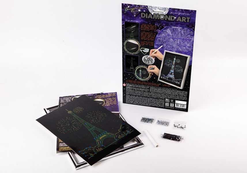 Набір для творчості Diamond Art Ейфелева Вежа, DankoToys (18) DAR-01-06 фото
