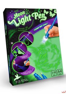 Набір Малюй світлом Neon Light Pen Кіт, DankoToys (10) NLP-01-02U фото