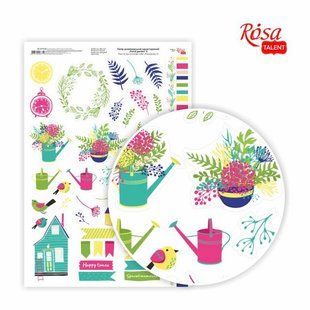 Папір дизайнерський односторонній Floral garden 9 21х29,7 см глянцевий 250 г/м2 ROSA TALENT 5311126 фото