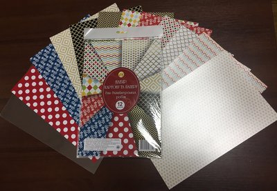 Набір кольорового картону і паперу А4 12 арк Дизайнерський Тетрада (30) ТЕ461525 фото