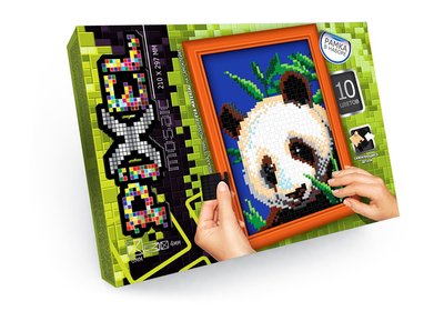 Картина з мозайки Pixel Панда, DankoToys (10) PM-01-08 фото