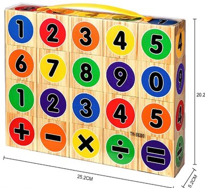 Ігрові кубики цифри EVA кубик 5см в упаковці 20шт K13805 фото