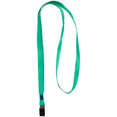 Шнурок для бейджа з металивим кліпом, зелений, Axent (20) 4532-04-A фото