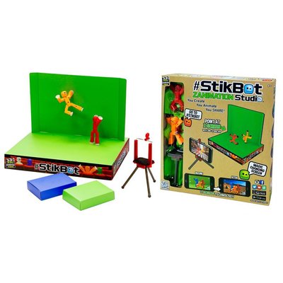 Набір фігурок 2 шт для анімації StikBot зі штативом і сценою, Zing Toys 2102 фото