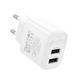 Зарядний пристрій 2&times;USB-A C141A Smart EU Білий hoco 6942007627856 фото 4