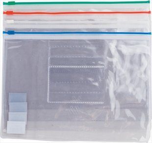 Папка-конверт А5 на блискавці zip-lock асорті, Buromax BM.3947-99 фото