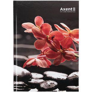 Блокнот А5 96 арк тверда обкладинка клітинка R&B Flower Axent 8457-7-A фото