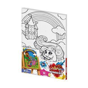 Розмальовка за номерами 31см*21см Coloring by numbers-4 с.2 DankoToys (10) CBN-02-04 фото