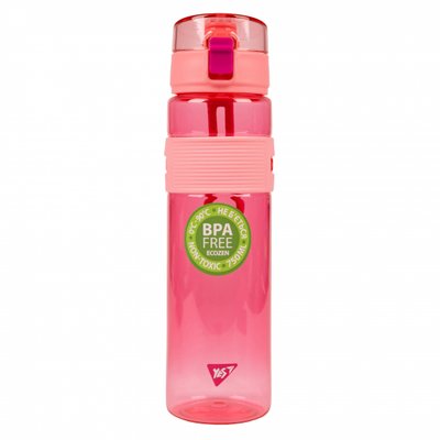 Пляшка для води 750 мл Fusion рожева Yes 708194 фото