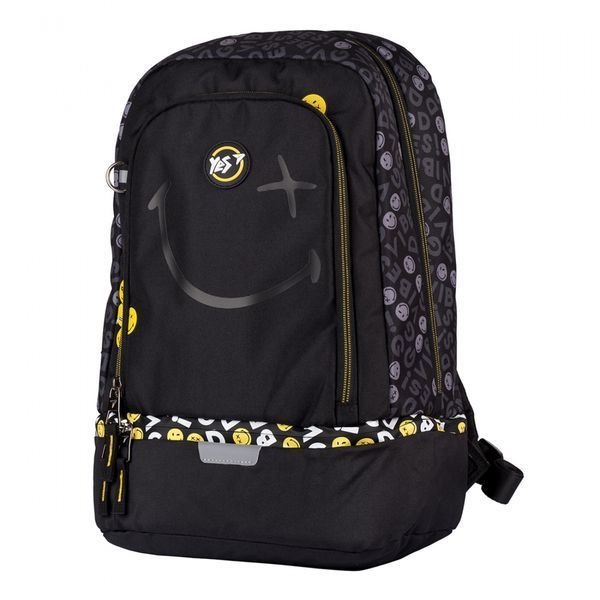 Рюкзак TS-79 Smiley World.Black&Yellow чорний Yes 552274 фото