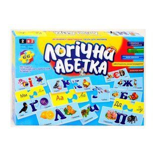 Пазли Логічна абетка, DankoToys (12) DT66Asp-U фото