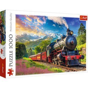 Пазли 1000 елементів Подорож на поїзді Trefl 10929 фото