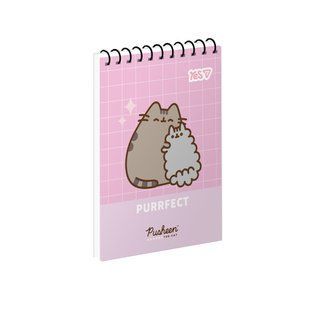 Блокнот А7 80 арк на спіралі Pusheen: Purrfect Mood ВДЛ Yes 152507 фото