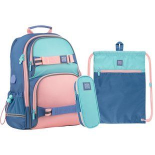 Набір рюкзак + пенал + сумка для взуття 702 св.фіолетовий Wonder Kite SET_WK22-702M-3 фото