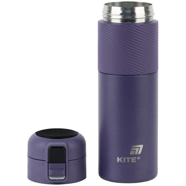 Термос з термодатчиком 450 мл фіолетовий Kite K25-1227-3 фото