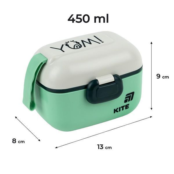 Ланчбокс 450 мл зелений Kite K25-1185-3 фото