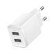 Зарядний пристрій 2&times;USB-A Compact 10.5W EU Білий Baseus CCXJ010202 фото 4