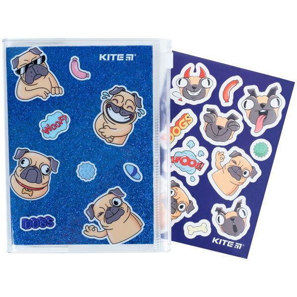 Блокнот силіконова обкладинка, 80 арк., Blue dogs Kite K22-462-4 фото