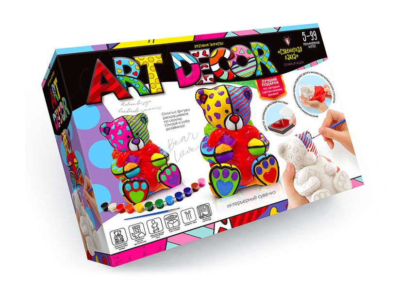 Набір для творчості Art Decor Ведмедик DankoToys (8) ARTD-01-01U фото