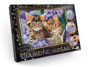 Алмазний живопис Diamond mosaik Кошенята, DankoToys (10) DM-03-01 фото