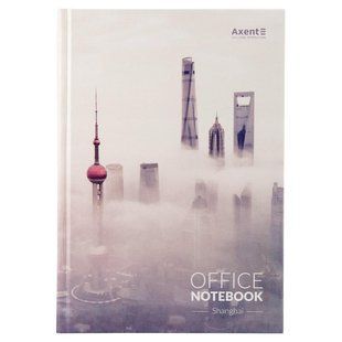 Книга записна А4 192 аркуша тверда обкл. клітинка Shanghai Axent (5) 8423-24-A фото