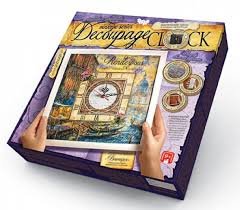 Набір для творчості Decoupage clock ГОДИННИК Венеція з рамкою, DankoToys (10) DKС-01-01 фото