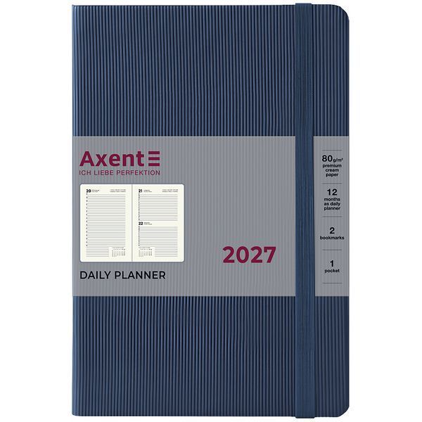 Щоденник 2027 Partner Lines 145*210 блакитний Axent 8815-27-48-A фото