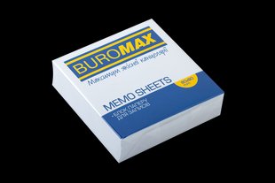 Папір для нотаток 80*80*20 мм 250 арк білий не склеєний JOBMAX, Buromax BM.2207 фото