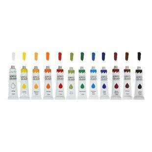 Фарби акрилові 12 кольорів 12 мл ART Line Zibi ZB.6663 фото