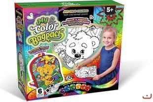 Розмальовка-Рюкзак My Color BagPack Ведмедик, DankoToys (5) CВР-01-04 фото