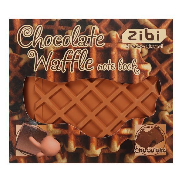 Блокнот 90х90мм 80 арк CHOCOLATE WAFFLE нелінований ароматизована Soft touch обкладинка Zibi ZB.12470-40 фото