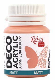Фарба акрилова для декору 20 мл Персиковий ROSA TALENT 20050 фото