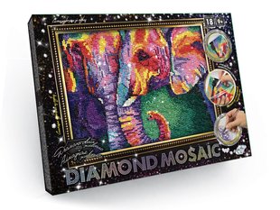 Алмазний живопис Diamond mosaik Слони, DankoToys (10) DM-03-05 фото