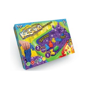 Пісок кінетичний KidSand 1200г+пісочниця, DankoToys (6) KS-02-02U фото