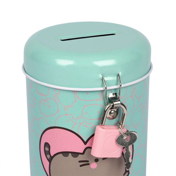 Скарбничка кругла Pusheen металева 13*7,6 см Yes 708579 фото