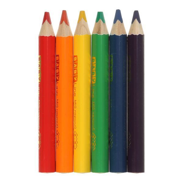 Олівці 6 кольорів mini Jumbo Zibi ZB.2450 фото