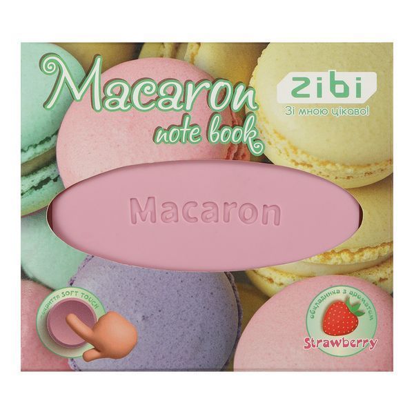 Блокнот 90х90мм 80 арк MACARON нелінований ароматизована Soft touch обкладинка Zibi ZB.12470-43 фото