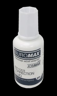 Коректор з пензликом 20 мл JOBMAX Buromax (12) BM.1003 фото