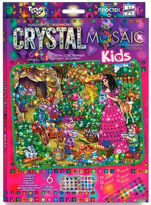 Набір для творчості Crystal mosaic kids Білосніжка, DankoToys (10) CRMK-01-07 фото