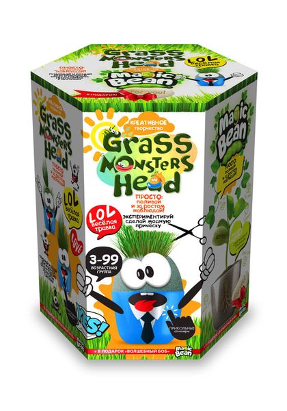 Набір Вирости вихованця Grass Monster Head-2, DankoToys (8) GMH-01-02U фото