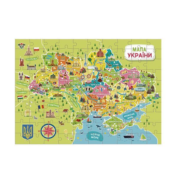 Пазл Мапа України DoDo 300706 фото