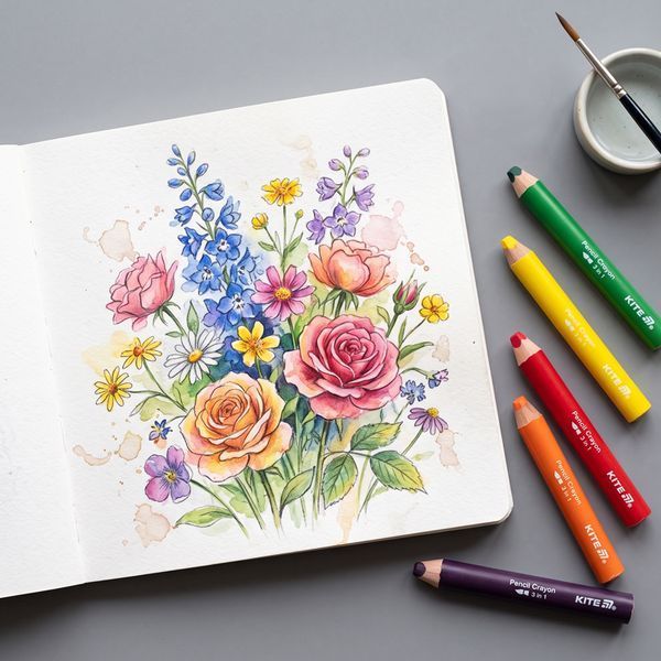 Олівці 3в1 10 кольорів з точилкою Kite Creative K-1055 фото