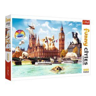 Пазли 1000 елементів Funny Cities Собаки в Лондоні Trefl 10596 фото