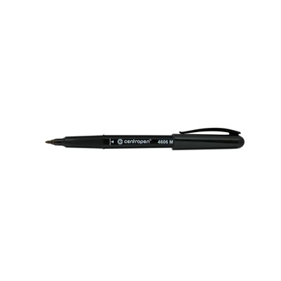 Маркер CD-Pen ergoline 1 мм чорний, Centropen (10) 4606/01 фото