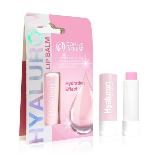 Бальзам з гіалуроновою кислотою для губ LIP BALM HYALURONIC ACID 5 г (01 троянда) Colour Intense 138549 фото