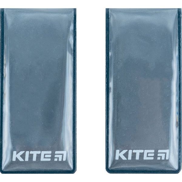 Набір магнітних кліпс світловідбиваючих темно-сірі Kite K23-113-1 фото