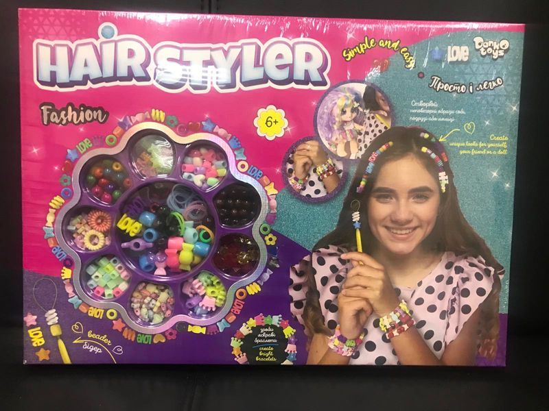 Креативна творчість "Hair Styler. Fashion" середній, DankoToys (10) HS-01-04 фото